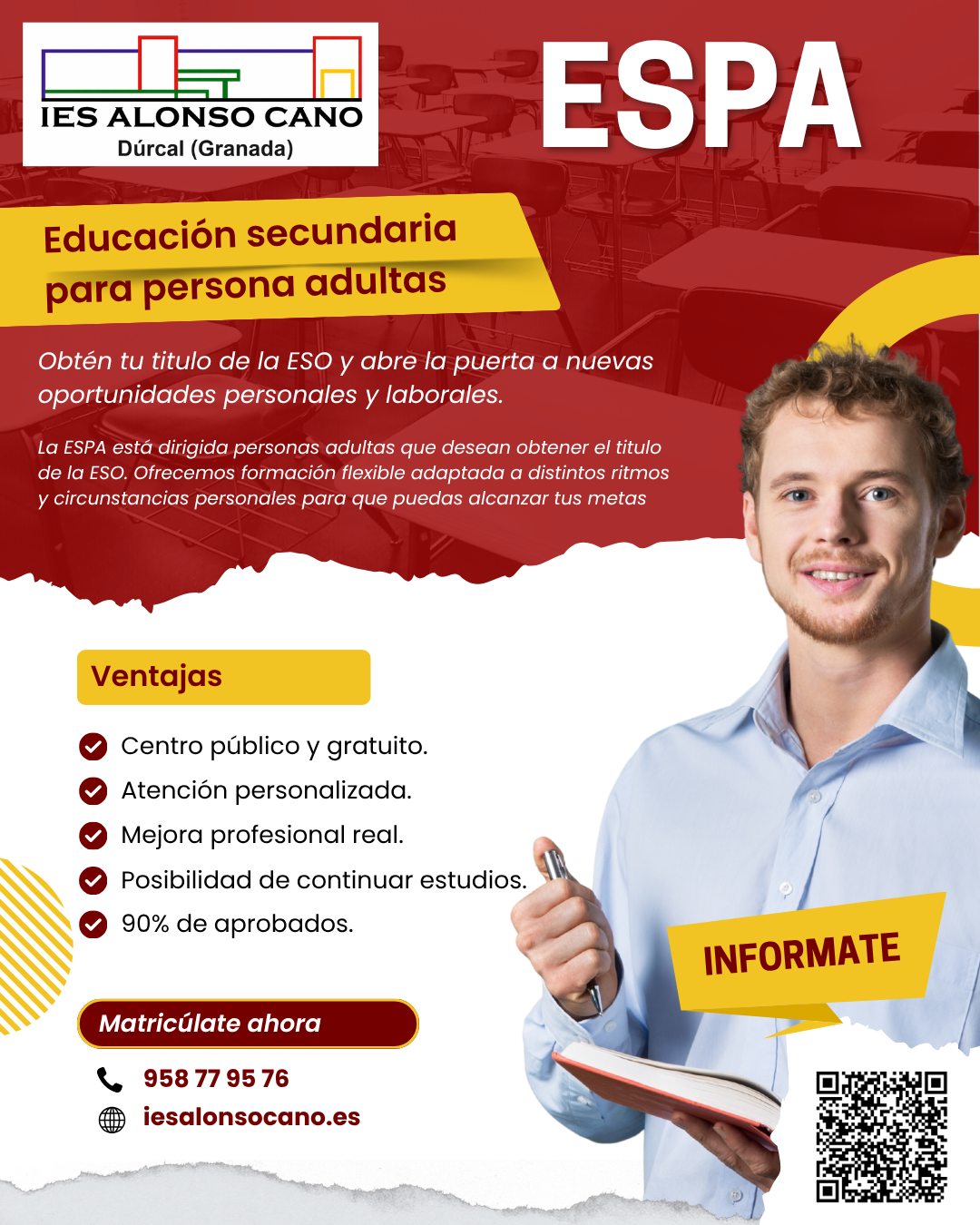 Obtén tu título de ESO en el IES Alonso Cano
